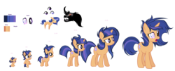 Size: 3865x1561 | Tagged: safe, artist:galaxyswirlsyt, oc, oc only, oc:galaxy swirls, pony, unicorn, 5-year-old, age progression, baby, baby pony, female, filly, mare, offspring, parent:flash sentry, parent:twilight sparkle, parents:flashlight, simple background, solo, transparent background