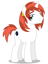 Size: 4144x5553 | Tagged: safe, artist:dragonchaser123, idw, long play, pony, unicorn, absurd resolution, ear piercing, idw showified, looking at you, male, piercing, simple background, smiling, solo, stallion, transparent background