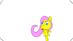 Size: 1920x1080 | Tagged: safe, artist:shadowthewerewolf, fluttershy, pony, g4, animated, female, puppet, simple background, solo, tongue out, transparent background, wat