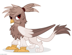Size: 7854x6000 | Tagged: safe, artist:suramii, oc, oc only, oc:gala goldenstone, griffon, absurd resolution, female, griffon oc, show accurate, simple background, solo, transparent background