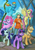 Size: 800x1146 | Tagged: safe, artist:maytee, applejack, fluttershy, lyra heartstrings, pinkie pie, rainbow dash, rarity, twilight sparkle, earth pony, human, pegasus, pony, unicorn, fanfic:anthropology, g4, clothes, fanfic art, female, humanized, mane six, mare, new york city, pants, shirt, unicorn twilight