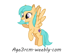 Size: 550x400 | Tagged: safe, artist:age3rcm, oc, oc:mango foalix, pegasus, pony, animated, female, flying, mare, show accurate, simple background, smiling, solo, white background