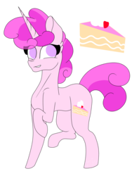 Size: 1024x1290 | Tagged: safe, artist:tomboygirl45, oc, oc only, oc:strawberry shortcake, pony, unicorn, female, filly, magical lesbian spawn, offspring, parent:pinkie pie, parent:twilight sparkle, parents:twinkie, simple background, solo, transparent background