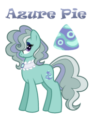 Size: 833x1085 | Tagged: safe, artist:hazardous-andy, oc, oc only, oc:azure pie, earth pony, pony, base used, female, magical lesbian spawn, mare, offspring, parent:coco pommel, parent:marble pie, parents:marblecoco, simple background, solo, transparent background