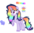 Size: 1216x1168 | Tagged: dead source, safe, artist:rainbows-skies, oc, oc only, oc:colour sparkle, alicorn, pony, alicorn oc, female, magical lesbian spawn, mare, offspring, parent:rainbow dash, parent:twilight sparkle, parents:twidash, rainbow hair, raised hoof, simple background, solo, transparent background