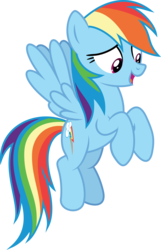 Size: 3846x5987 | Tagged: safe, artist:sinkbon, rainbow dash, pegasus, pony, g4, the mean 6, female, mare, simple background, solo, transparent background, vector