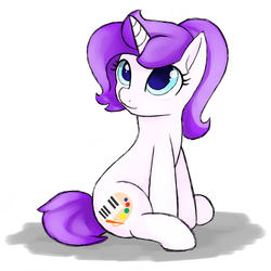 Size: 1500x1500 | Tagged: safe, artist:rivin177, oc, oc only, oc:purpleheart, oc:rivin, pony, cute, sitting, solo
