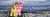 Size: 1050x350 | Tagged: safe, artist:jerryakira79, caramel, pinkie pie, earth pony, pony, g4, female, giant pony, highrise ponies, irl, macro, paris, photo, ponies in real life