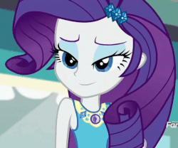 Size: 864x720 | Tagged: safe, screencap, rarity, equestria girls, equestria girls specials, g4, my little pony equestria girls: better together, my little pony equestria girls: rollercoaster of friendship, animated, cropped, cute, eyeshadow, female, gif, makeup, raribetes, rarity peplum dress, solo