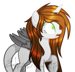 Size: 813x782 | Tagged: safe, artist:eclispeluna, oc, oc only, alicorn, pony, alicorn oc, base used, colored wings, female, mare, simple background, solo, transparent background, watermark, wings