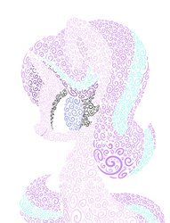Size: 3132x4096 | Tagged: safe, artist:sohmasatori, starlight glimmer, pony, unicorn, g4, female, mare, simple background, solo, swirls, white background, zentangle