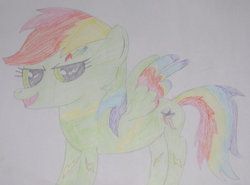 Size: 1038x770 | Tagged: safe, artist:thunderstreak, oc, oc only, pony, solo, traditional art