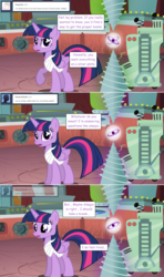 Size: 1280x2168 | Tagged: safe, artist:hakunohamikage, twilight sparkle, alicorn, pony, ask-princesssparkle, g4, ask, bandage, female, solo, tumblr, twilight sparkle (alicorn), twilight's lab