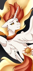 Size: 1013x2208 | Tagged: safe, artist:crecious, daybreaker, alicorn, pony, g4, bookmark, female, looking at you, looking back, looking back at you, mare