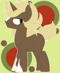 Size: 973x1200 | Tagged: safe, artist:thehaywaiianhorse, oc, oc only, oc:pepper jack, pony, unicorn, male, solo, stallion