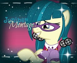 Size: 700x574 | Tagged: safe, artist:galaxydiadmondstar, juniper montage, pony, g4, equestria girls ponified, ponified