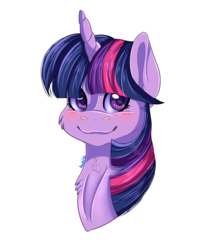 Size: 2950x3400 | Tagged: safe, alternate version, artist:dashiekawaii145, twilight sparkle, alicorn, pony, g4, background removed, bust, female, high res, looking at you, mare, simple background, solo, transparent background, twilight sparkle (alicorn)