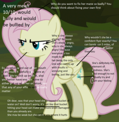 Size: 1110x1139 | Tagged: safe, edit, edited screencap, screencap, mean fluttershy, pony, g4, the mean 6, 10/10, analysis, bronybait, clone, cropped, female, solo