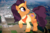 Size: 1500x998 | Tagged: safe, artist:jerryakira79, saffron masala, pony, unicorn, g4, female, giant pony, highrise ponies, irl, macro, photo, ponies in real life