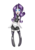 Size: 1654x2338 | Tagged: safe, rarity, anthro, g4, clothes, costume, female, simple background, solo, transparent background