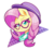 Size: 659x600 | Tagged: safe, artist:pegasisters82, fluttershy, pony, g4, alternate hairstyle, braid, bust, female, glasses, hat, hipstershy, lidded eyes, looking at you, mare, portrait, simple background, solo, transparent background