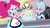 Size: 1280x720 | Tagged: safe, screencap, pinkie pie, sunny sugarsocks, equestria girls, g4, my little pony equestria girls: better together, pinkie pie: snack psychic, banana, banana split, eating, food, ice cream, maraschino cherry, server pinkie pie, sundae, sweet snacks cafe, whipped cream