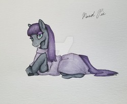 Size: 1024x839 | Tagged: safe, artist:reginabeastiarum, earth pony, pony, female, mare, solo, traditional art, watermark