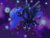 Size: 2224x1668 | Tagged: safe, artist:catscratchpaper, big macintosh, derpy hooves, princess luna, starlight glimmer, alicorn, pony, g4, alicornified, bigmacicorn, dream realm, dream walker luna, ethereal mane, female, flying, food, i mean i see, mare, muffin, princess big mac, race swap, smiling, solo, starry mane