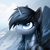 Size: 3000x3000 | Tagged: safe, artist:setharu, edit, editor:iiden, oc, oc only, alicorn, pony, alicorn oc, armor, blue eyes, cut, cute, eye scar, female, high res, looking up, mare, scar, winter