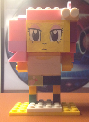 Size: 1357x1855 | Tagged: safe, artist:grapefruitface1, fluttershy, equestria girls, g4, cubehead, cubeheads, customized toy, improved, irl, lego, photo, solo, toy, updated