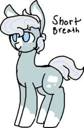 Size: 255x386 | Tagged: safe, artist:nootaz, oc, oc:short breath, earth pony, pony, adoptable, cutie mark, simple background, text, transparent background