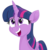 Size: 5000x5053 | Tagged: safe, artist:dragonchaser123, twilight sparkle, alicorn, pony, g4, my little pony: the movie, absurd resolution, adorkable, cute, dork, female, mare, open mouth, simple background, snorting, solo, transparent background, twiabetes, twilight sparkle (alicorn)