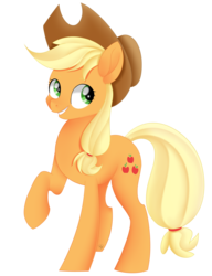 Size: 2208x2872 | Tagged: safe, artist:beashay, applejack, earth pony, pony, g4, female, high res, simple background, solo, transparent background