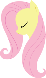 Size: 1776x2989 | Tagged: safe, artist:xpesifeindx, fluttershy, pegasus, pony, g4, bust, eyes closed, female, flat colors, lineless, mare, minimalist, modern art, portrait, profile, simple background, solo, transparent background, vector