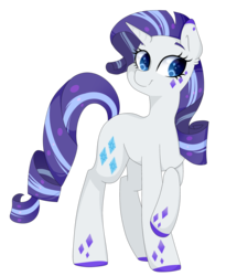 Size: 2779x3389 | Tagged: safe, artist:oniiponii, rarity, pony, unicorn, g4, alternate design, alternate universe, female, high res, mare, simple background, solo, transparent background