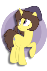 Size: 1024x1562 | Tagged: safe, artist:ponkus, oc, oc only, oc:astral flare, pony, unicorn, beanie, female, hat, mare, raised hoof, show accurate, simple background, solo, transparent background