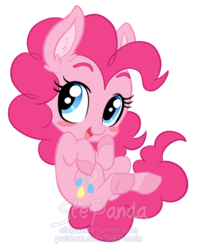 Size: 600x761 | Tagged: safe, artist:stepandy, pinkie pie, earth pony, pony, g4, blushing, chibi, cute, ear fluff, female, mare, simple background, solo, transparent background