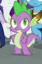 Size: 140x209 | Tagged: safe, screencap, rarity, spike, dragon, g4, season 7, shadow play, cropped, male, offscreen character