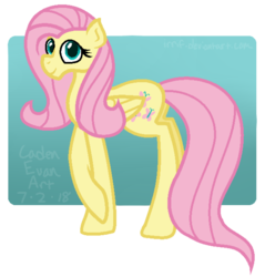 Size: 1024x1072 | Tagged: safe, artist:irrif, fluttershy, pegasus, pony, g4, digital art, female, gradient background, mare, simple background, smiling, solo, transparent background