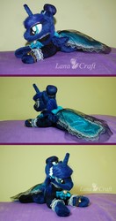 Size: 1920x3638 | Tagged: safe, artist:lanacraft, princess luna, g4, clothes, dress, irl, photo, plushie, tiny