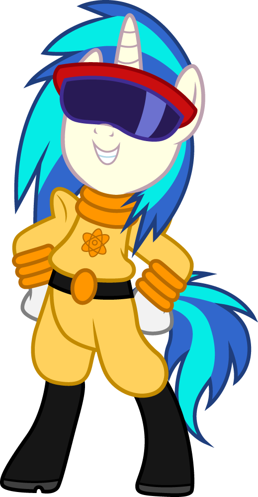 Safe Artist Cloudy Glow Dj Pon Vinyl Scratch Pony