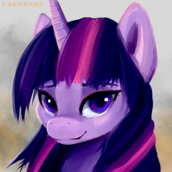 Size: 3000x3000 | Tagged: safe, artist:skylacuna, twilight sparkle, pony, unicorn, g4, bust, cute, digital art, female, high res, looking at you, mare, portrait, practice drawing, solo, unicorn twilight