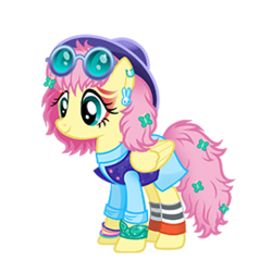Size: 270x270 | Tagged: safe, gameloft, fluttershy, pony, g4, 80s, female, hoofgazer fluttershy, makeup, retro, simple background, solo, transparent background, vector
