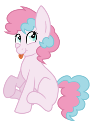 Size: 1600x2133 | Tagged: safe, artist:randomdoesthings, oc, oc only, oc:mystery mint, earth pony, pony, female, filly, magical lesbian spawn, offspring, parent:lyra heartstrings, parent:pinkie pie, parents:lyrapie, simple background, solo, tongue out, transparent background