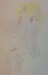 Size: 1365x2131 | Tagged: safe, artist:jerryakira79, oc, oc only, oc:jane, alicorn, pony, female, traditional art