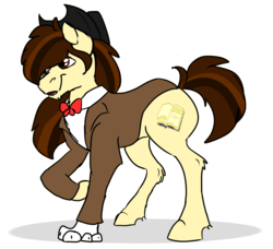 Size: 1520x1384 | Tagged: safe, artist:euspuche, oc, oc only, oc:torus hooves, earth pony, pony, cowboy hat, hat, simple background, white background, wolf-pony