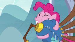 Size: 1920x1080 | Tagged: safe, screencap, pinkie pie, g4, yakity-sax, discovery family logo, ship:yovidapie, yovidaphone