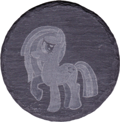 Size: 1186x1204 | Tagged: safe, artist:malte279, marble pie, earth pony, pony, g4, craft, female, simple background, slate engraving, solo, transparent background