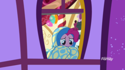 Size: 1920x1080 | Tagged: safe, screencap, pinkie pie, g4, yakity-sax, blanket, discovery family logo, sad