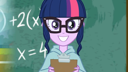 Size: 1366x768 | Tagged: safe, sci-twi, twilight sparkle, equestria girls, g4, my little pony equestria girls: better together, the finals countdown, cute, female, grin, happy, smiling